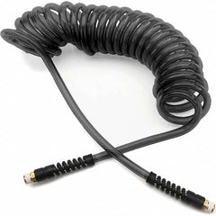 Parker - Coiled & Self-Storing Hose Inside Diameter (Inch): 1/4 Material: 95A Shore Durometer Polyurethane - Exact Tool & Supply