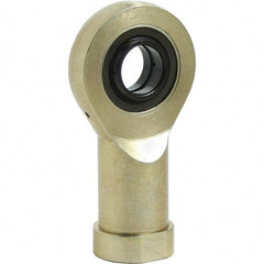 Tritan - 63/64" ID, 3.7008" Max OD, 18,659 Lb Max Static Cap, Female Spherical Rod End - M24 x 2.0 RH, 0.7874" Shank Diam, 1.8898" Shank Length, Zinc Plated Carbon Steel with 52100/MoS2 Coated Raceway - Exact Tool & Supply