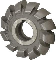 Value Collection - 7/16" Radius, 7/8" Circle Diam, 3-1/4" Cutter Diam, Arbor Connection, Convex Radius Cutter - High Speed Steel, Uncoated, 12 Teeth - Exact Tool & Supply