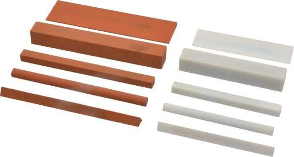 Norton - 10 Piece Aluminum Oxide Sharpening Stone Kit - Hard Arkansas & India Aluminum Oxide - Exact Tool & Supply