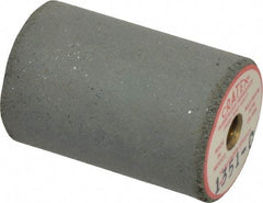 Cratex - 1" Max Diam x 1-1/2" Long, Cylinder, Rubberized Point - Coarse Grade, Silicon Carbide, 1/4" Arbor Hole, Unmounted - Exact Tool & Supply