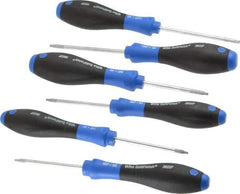 Wiha - 6 Piece TorxPlus Screwdriver Set - Bit Sizes: Torx IP6, IP7, IP8, IP9, IP10 & IP15 - Exact Tool & Supply