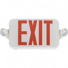 Lithonia Lighting - Combination Exit Signs Mounting Type: Ceiling Mount; End Mount; Wall Mount Number of Faces: 1 - Exact Tool & Supply