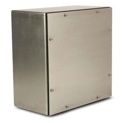 Wiegmann - NEMA 4X Stainless Steel Junction Box Enclosure with Screw Cover - Exact Tool & Supply