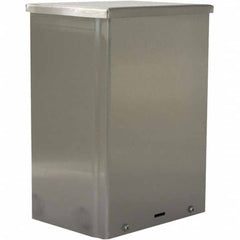 Wiegmann - NEMA 3R Stainless Steel Junction Box Enclosure with Screw Cover - Exact Tool & Supply