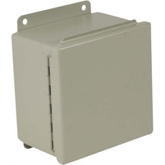 Wiegmann - NEMA 12 Steel Standard Enclosure with Continuous Hinge Cover - Exact Tool & Supply