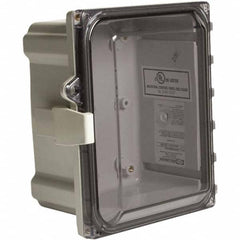 Wiegmann - NEMA 4X Polycarbonate Standard Enclosure with Continuous Hinge Cover - Exact Tool & Supply