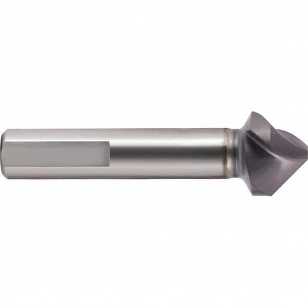 Guhring - 8.3mm Head Diam, 6mm Shank Diam, 3-Flute 90° Cobalt Countersink - Exact Tool & Supply