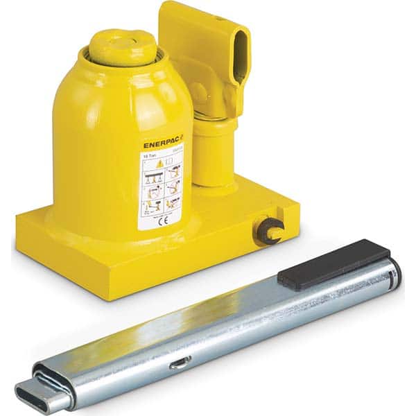 Enerpac - Manual Bottle, Screw, Ratchet & Hydraulic Jacks Type: Hydraulic Bottle Jack Load Capacity (Ton): 10 (Inch) - Exact Tool & Supply