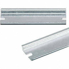 Fibox - DIN Rail Product Type: DIN Rail Material: Zinc-Plated Steel - Exact Tool & Supply