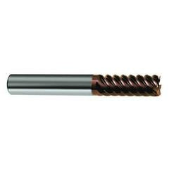 3/8" Dia. - 2-1/2" OAL - 45° Helix Nano-SI Carbide End Mill - 6 FL - Exact Tool & Supply