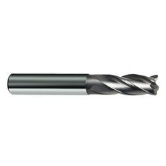 10mm Dia. x 72mm Overall Length 4-Flute Square End Solid Carbide SE End Mill-Round Shank-Center Cut-Uncoated - Exact Tool & Supply