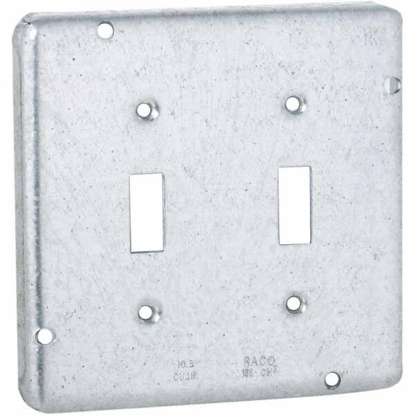 Hubbell-Raco - Steel Electrical Box Cover - Exact Tool & Supply