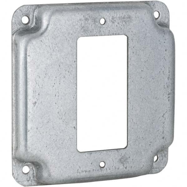 Hubbell-Raco - Steel Electrical Box Cover - Exact Tool & Supply