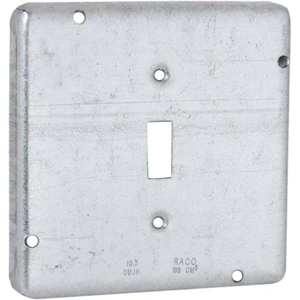Hubbell-Raco - Steel Electrical Box Cover - Exact Tool & Supply