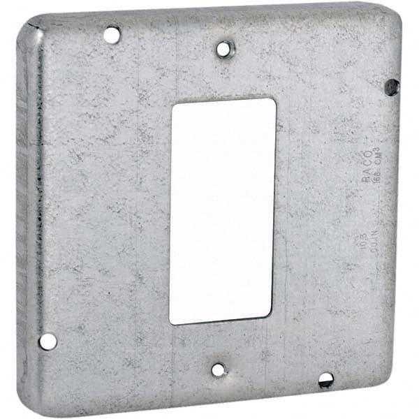 Hubbell-Raco - Steel Electrical Box Cover - Exact Tool & Supply