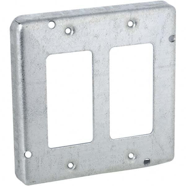 Hubbell-Raco - Steel Electrical Box Cover - Exact Tool & Supply