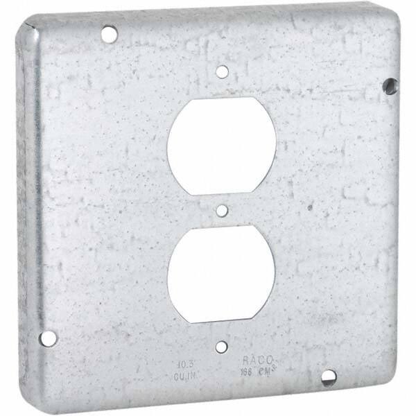Hubbell-Raco - Steel Electrical Box Cover - Exact Tool & Supply