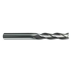 5/16 Dia. x 4 Overall Length 3-Flute Square End Solid Carbide SE End Mill-Round Shank-Center Cut-Uncoated - Exact Tool & Supply