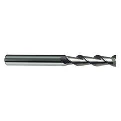 1/2" Dia. - 4-1/2" OAL - 45° Helix Firex Carbide End Mill - 3 FL - Exact Tool & Supply