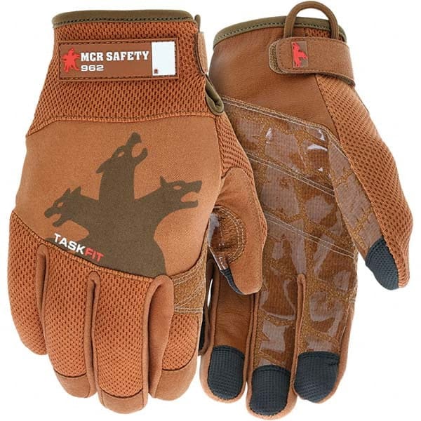 MCR Safety - Size M Leather or Synthetic Leather General Protection Work Gloves - Exact Tool & Supply