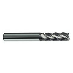 8mm Dia. - 63mm OAL - 4 FL Variable Helix Bright Carbide End Mill - Exact Tool & Supply