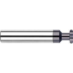 Harvey Tool - 1/4" Cut Diam, 0.0624" Cut Width, 1/4" Shank, Straight-Tooth Woodruff Keyseat Cutter - Exact Tool & Supply