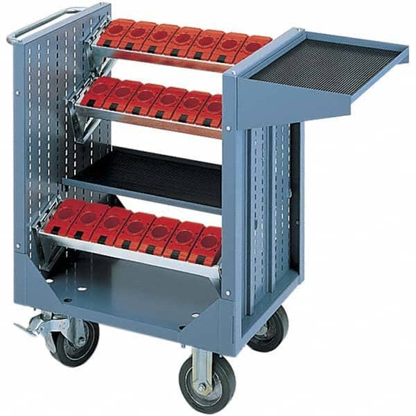 LISTA - CNC Storage Carts Style: CNC Tool Cart with Tool Carrier Taper Size: HSK 100A - Exact Tool & Supply