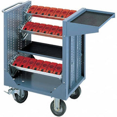 LISTA - CNC Storage Carts Style: CNC Tool Cart with Tool Carrier Taper Size: HSK 100A - Exact Tool & Supply