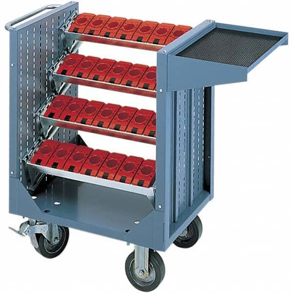 LISTA - CNC Storage Carts Style: CNC Tool Cart with Tool Carrier Taper Size: HSK 50A - Exact Tool & Supply
