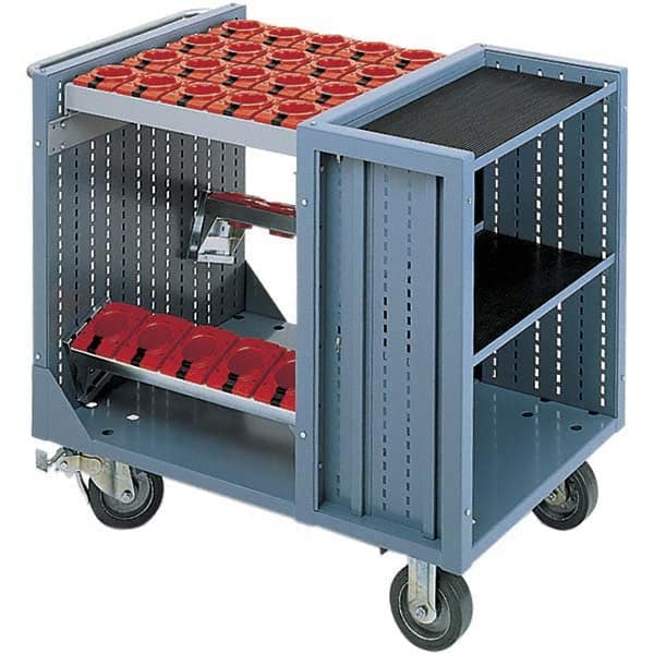 LISTA - CNC Storage Carts Style: CNC Tool Cart with Tool Carrier Taper Size: HSK 100A - Exact Tool & Supply