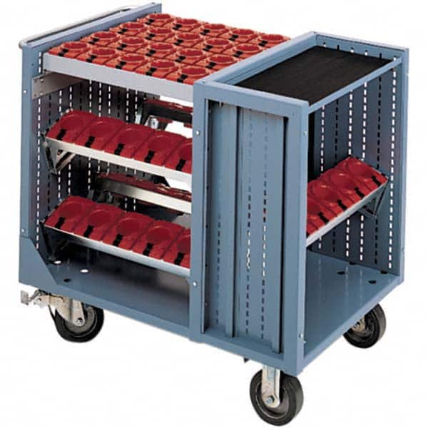 LISTA - CNC Storage Carts Style: CNC Tool Cart with Tool Carrier Taper Size: HSK 50A - Exact Tool & Supply