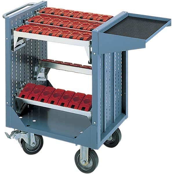 LISTA - CNC Storage Carts Style: CNC Tool Cart with Tool Carrier Taper Size: HSK 50A - Exact Tool & Supply