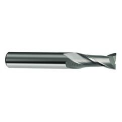 12mm Dia. x 83mm Overall Length 2-Flute Square End Solid Carbide SE End Mill-Round Shank-Center Cut-Uncoated - Exact Tool & Supply