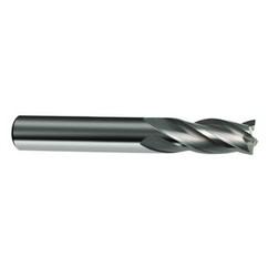 10mm Dia. x 72mm Overall Length 4-Flute Square End Solid Carbide SE End Mill-Round Shank-Center Cut-Uncoated - Exact Tool & Supply