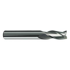 15mm Dia. x 92mm Overall Length 3-Flute Square End Solid Carbide SE End Mill-Round Shank-Center Cut-Firex - Exact Tool & Supply