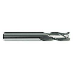 15mm Dia. x 92mm Overall Length 3-Flute Square End Solid Carbide SE End Mill-Round Shank-Center Cut-Firex - Exact Tool & Supply