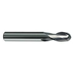 .80mm Dia. - 38mm OAL - 30 Helix Bright CBD Ball Nose EM - 2 FL - Exact Tool & Supply