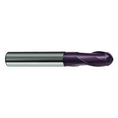 .80mm Dia. - 38mm OAL 2 FL 30 Helix Firex Carbide Ball Nose End Mill - Exact Tool & Supply