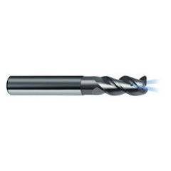 10mm Dia. - 72mm OAL - 45° Helix Bright Carbide End Mill - 3 FL - Exact Tool & Supply