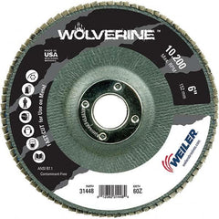 Weiler - Flap Discs Abrasive Type: Coated Flap Disc Type: Type 29 - Exact Tool & Supply