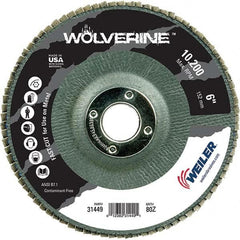 Weiler - Flap Discs Abrasive Type: Coated Flap Disc Type: Type 29 - Exact Tool & Supply