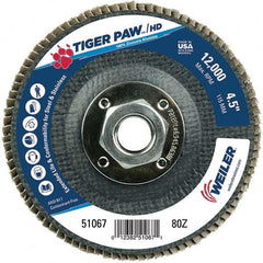 Weiler - Flap Discs Abrasive Type: Coated Flap Disc Type: Type 29 - Exact Tool & Supply