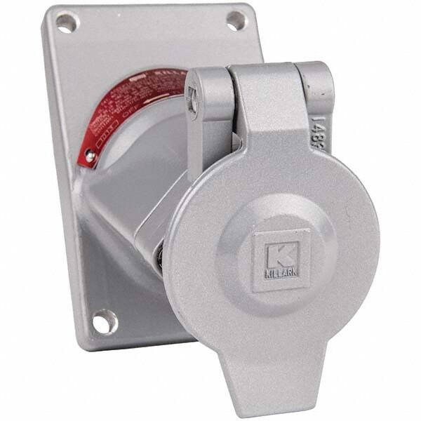Hubbell Killark - Straight Blade Receptacles Receptacle Type: Single Receptacle Grade: Industrial - Exact Tool & Supply