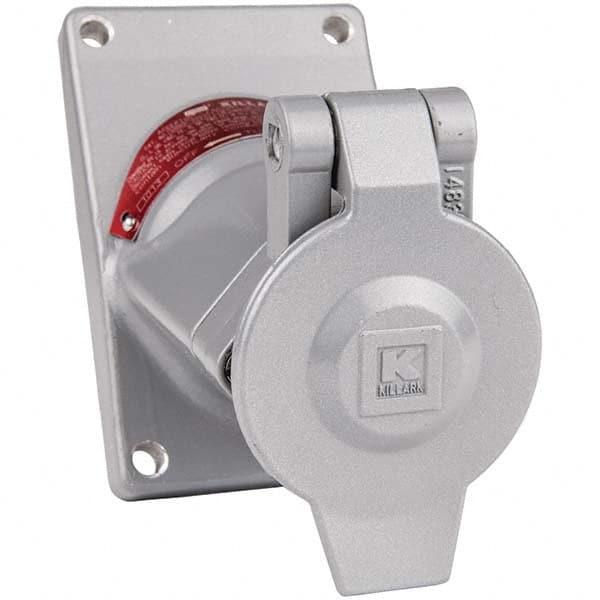 Hubbell Killark - Straight Blade Receptacles Receptacle Type: Single Receptacle Grade: Industrial - Exact Tool & Supply