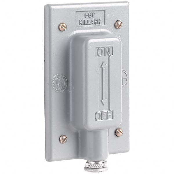 Hubbell Killark - Wall Plates Wall Plate Type: Switch Plates Color: Gray - Exact Tool & Supply
