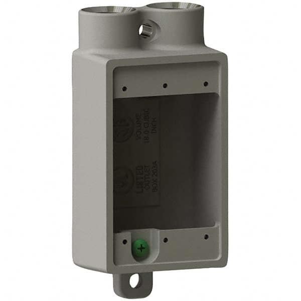Hubbell Killark - Electrical Outlet Boxes & Switch Boxes Enclosure Type: Device Box Enclosure Shape: Rectangle - Exact Tool & Supply