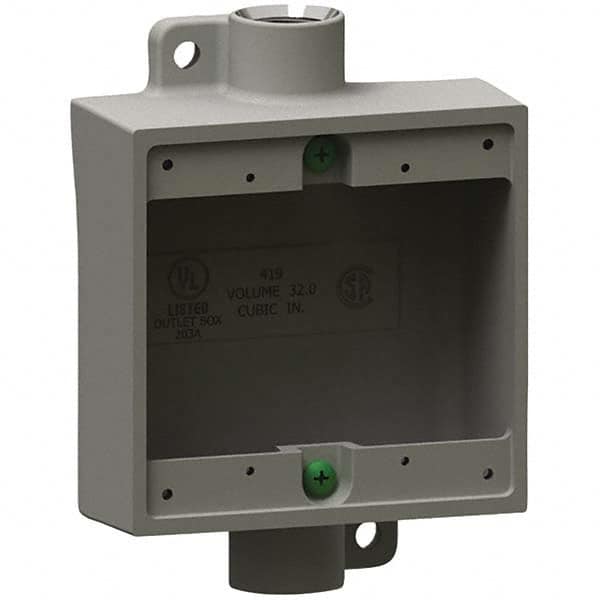 Hubbell Killark - Electrical Outlet Boxes & Switch Boxes Enclosure Type: Device Box Enclosure Shape: Square - Exact Tool & Supply