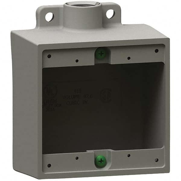 Hubbell Killark - Electrical Outlet Boxes & Switch Boxes Enclosure Type: Device Box Enclosure Shape: Square - Exact Tool & Supply