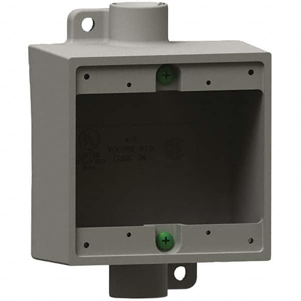 Hubbell Killark - Electrical Outlet Boxes & Switch Boxes Enclosure Type: Device Box Enclosure Shape: Square - Exact Tool & Supply